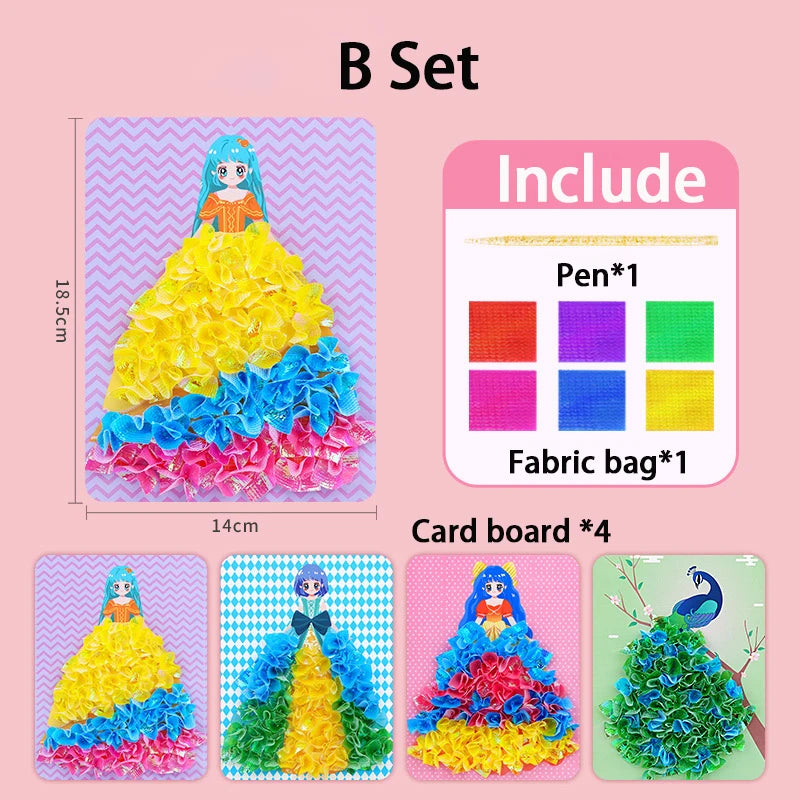Puzzle Puncture Painting Card Set for Kids