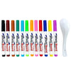 8/12 Colors Magical Floating Water Painting Pens – Montessori Doodle Markers for Kids, Floating Ink Magic Marker Set