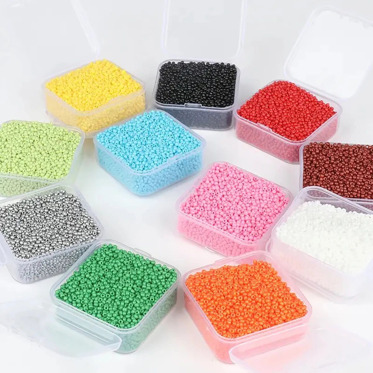 4000pcs 2mm Glass Seed Beads