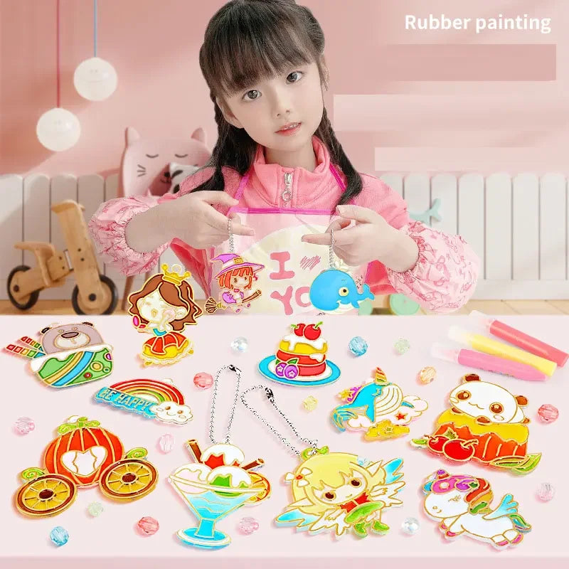 Children DIY Crystal Glue Painting Set