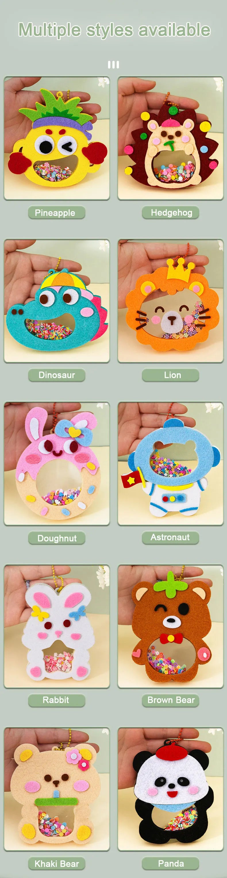 Cartoon Non-Woven Shake Pendant DIY Kit