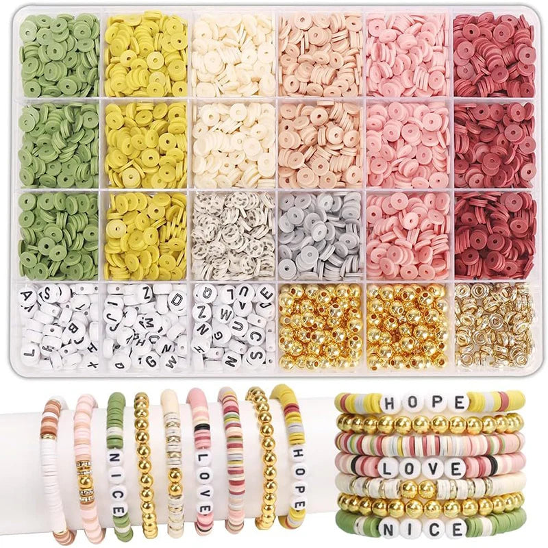 DIY Clay Beads Bracelet Making Kit