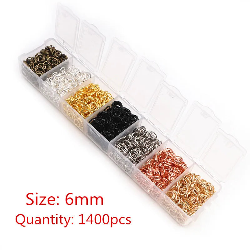 Jump Rings Set (3–10mm, 8 Colors) for Jewelry Making