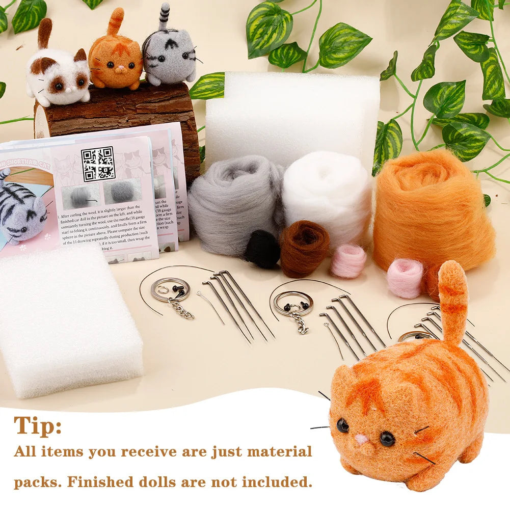 Dog & Cat Wool Needle Felting Kit