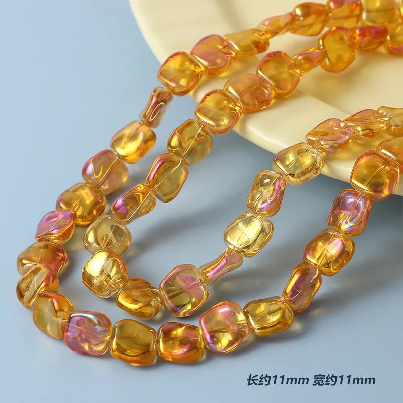 20pcs 11mm Irregular Lampwork Glass Beads