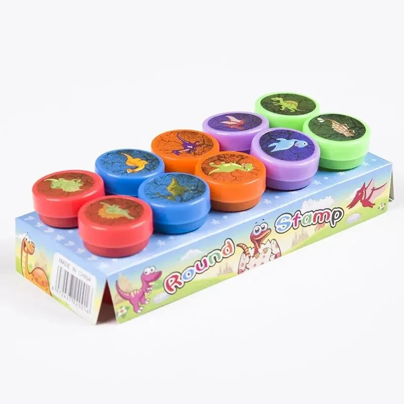 10pcs Assorted Self-Inking Stamps for Kids