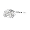 50pcs Hypoallergenic Brass Lever Back Earring Hooks – Round Ear Wires with Open Loop for Jewelry Making & Earring Design