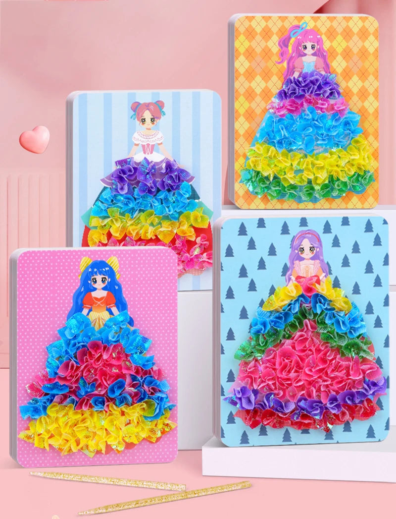 Puzzle Puncture Painting Card Set for Kids