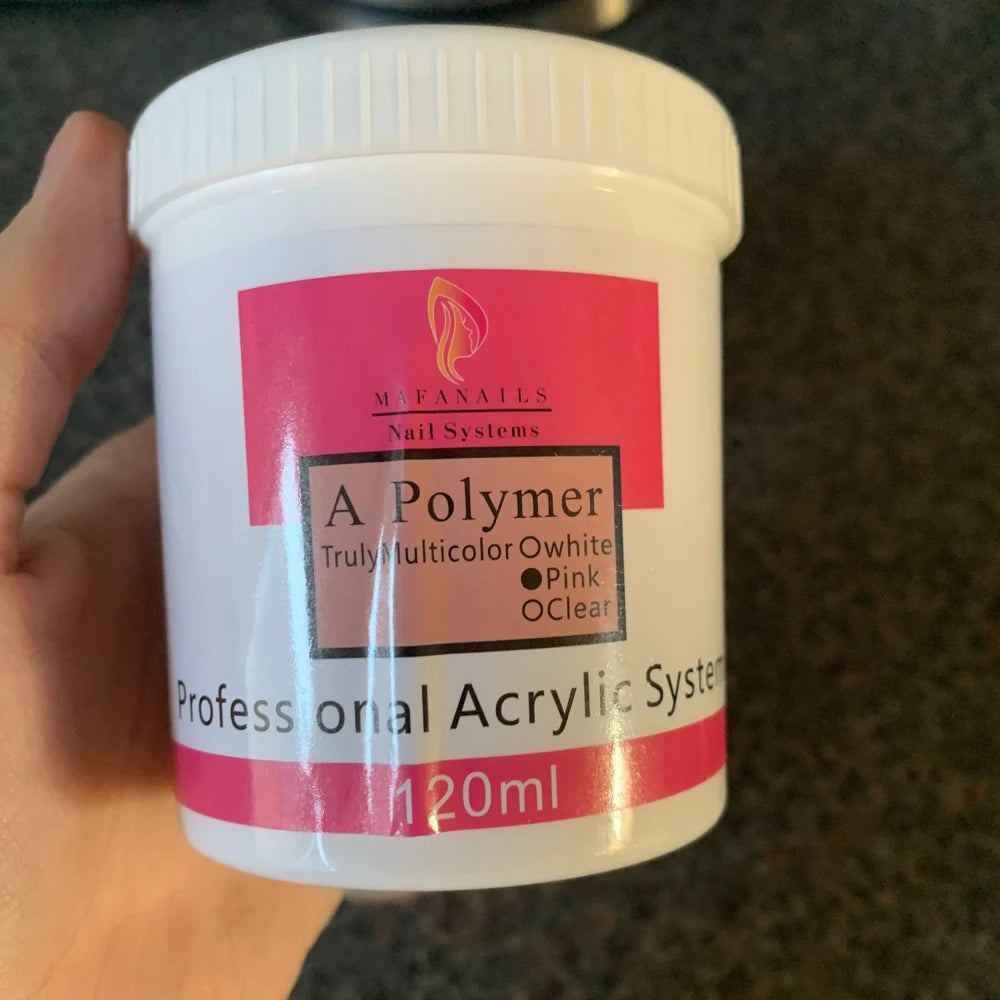 120ml EMA Acrylic Liquid & Pink Builder Powder Set