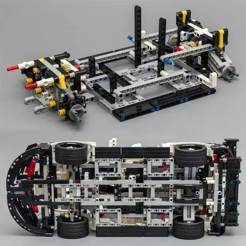 1580Pcs Technical Racing Car Building Blocks