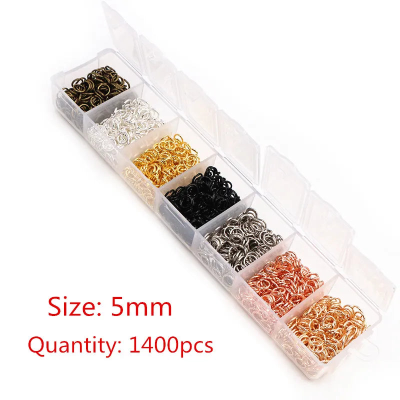 Jump Rings Set (3–10mm, 8 Colors) for Jewelry Making