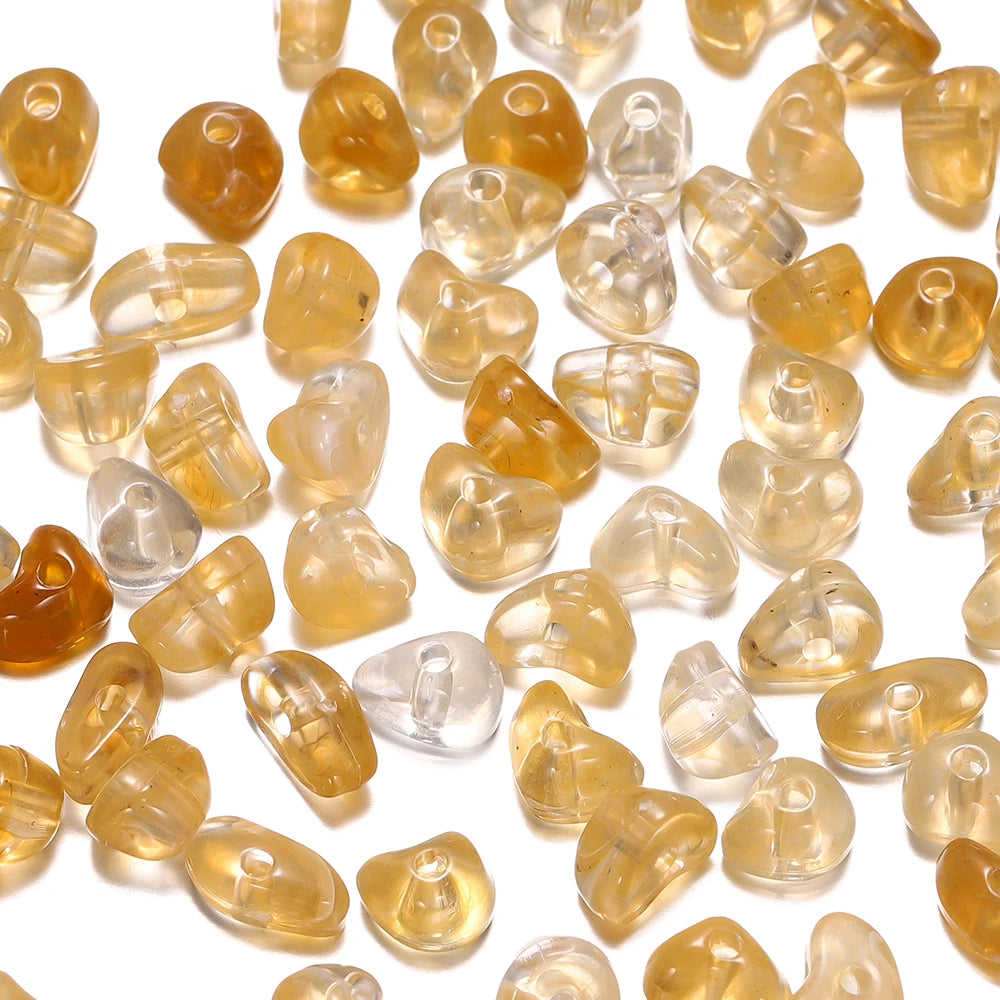 50/100pcs Irregular Imitation Stone Acrylic Spacer Beads