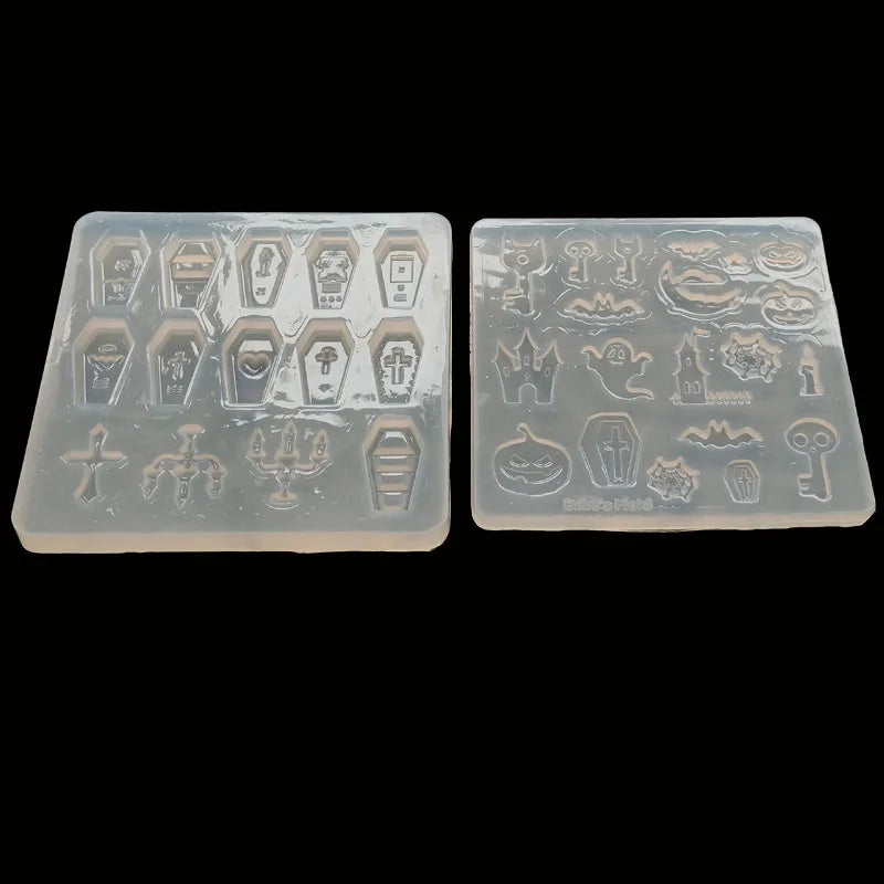 DIY Halloween Coffin-Shaped Silicone Resin Mold