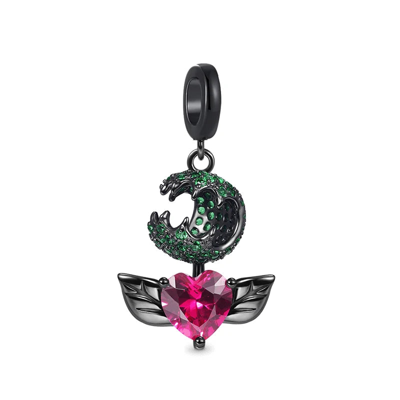 925 Sterling Silver Black Mysterious Charms