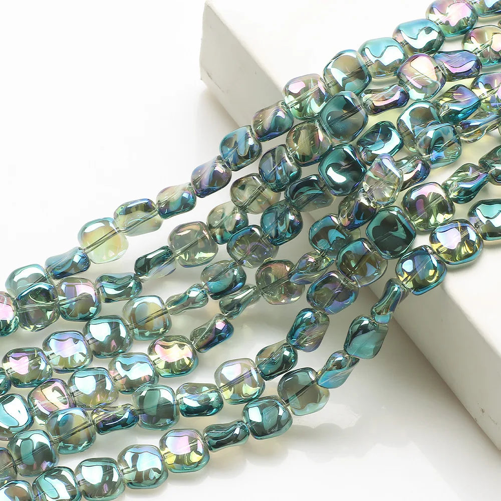 20pcs 11mm Irregular Lampwork Glass Beads