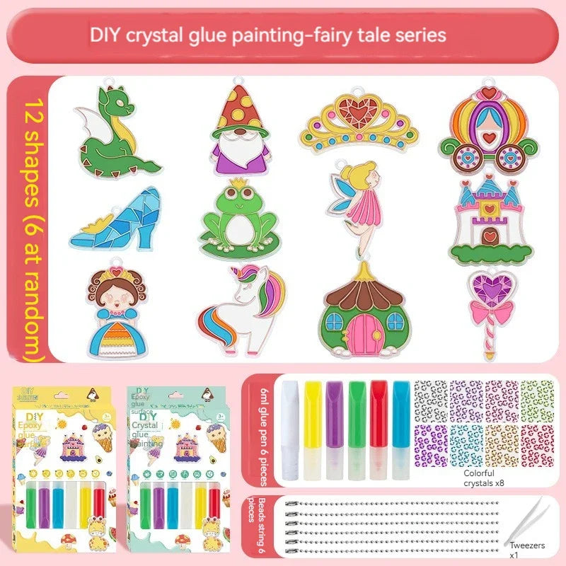 Children DIY Crystal Glue Painting Set