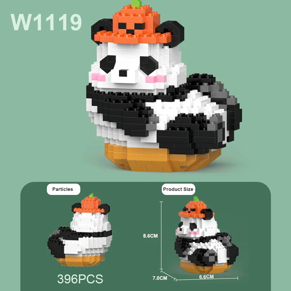 Cute Chinese Panda Building Blocks Set