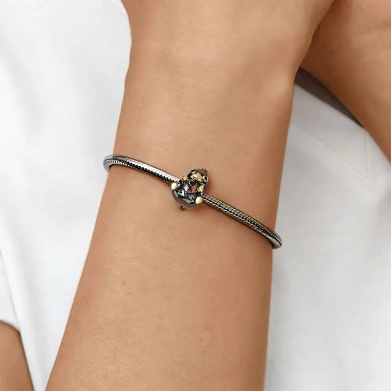 925 Sterling Silver Black Mysterious Charms