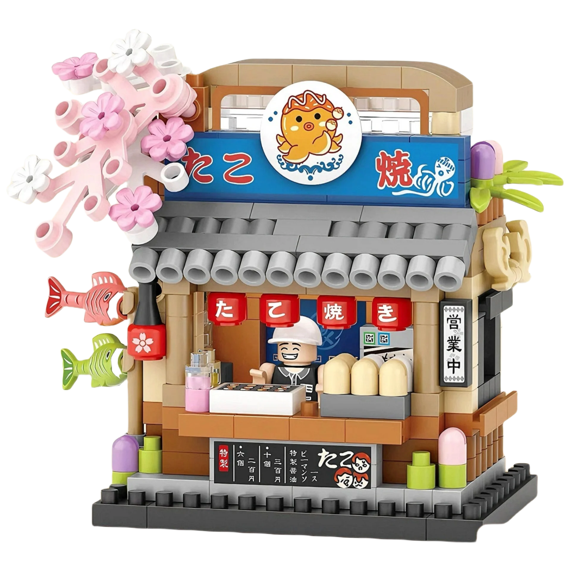 Mini Street View Building Blocks Toy Set