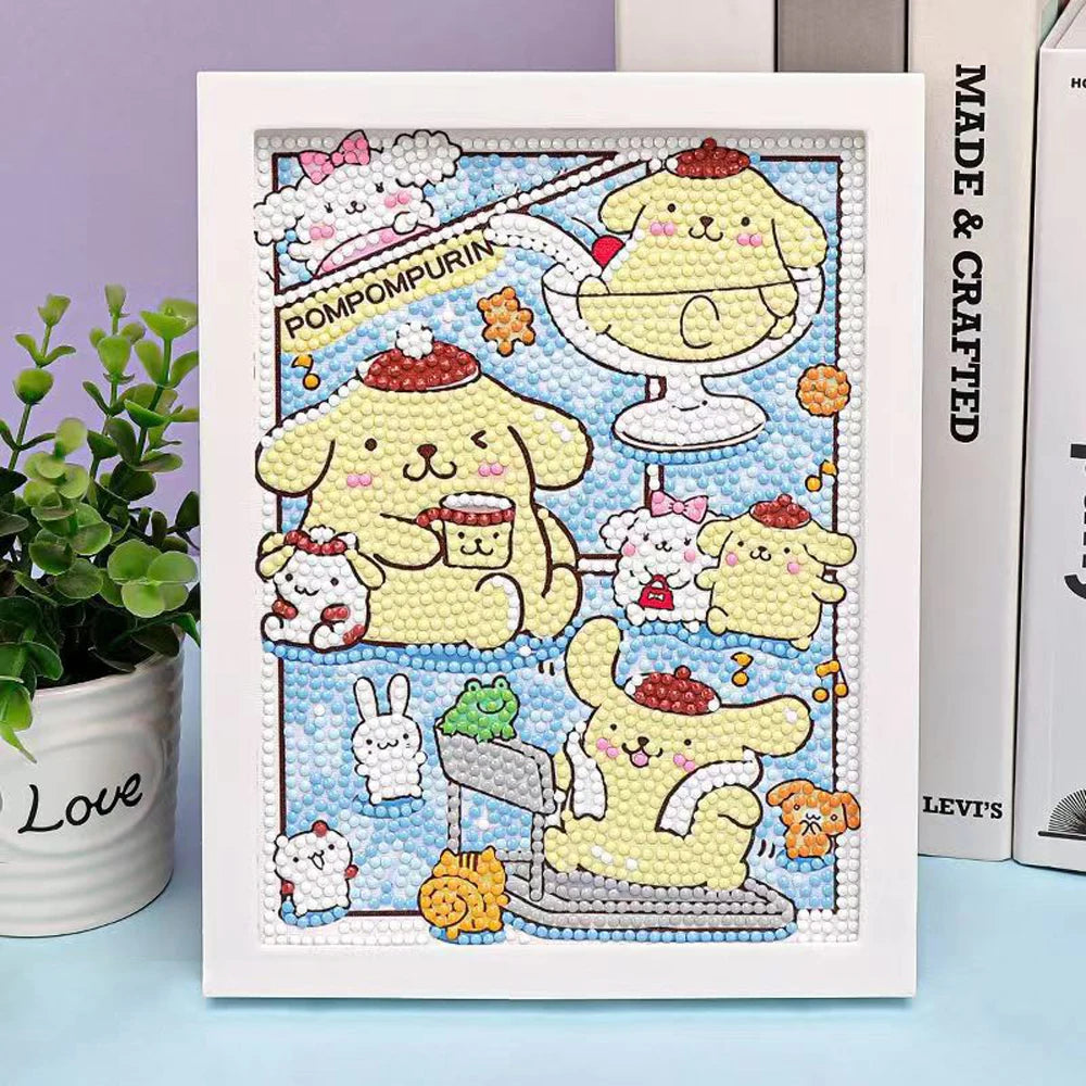 Sanrio Hello Kitty 5D Diamond Painting Kit with Frame
