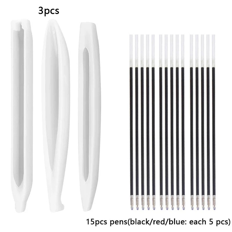 Transparent Pen Silicone Mold Set