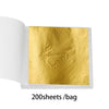 100–200 Sheets Imitation Gold Foil Paper – Gilding Leaf for Resin, Crafts, Jewelry Making & Decorative Art Projects