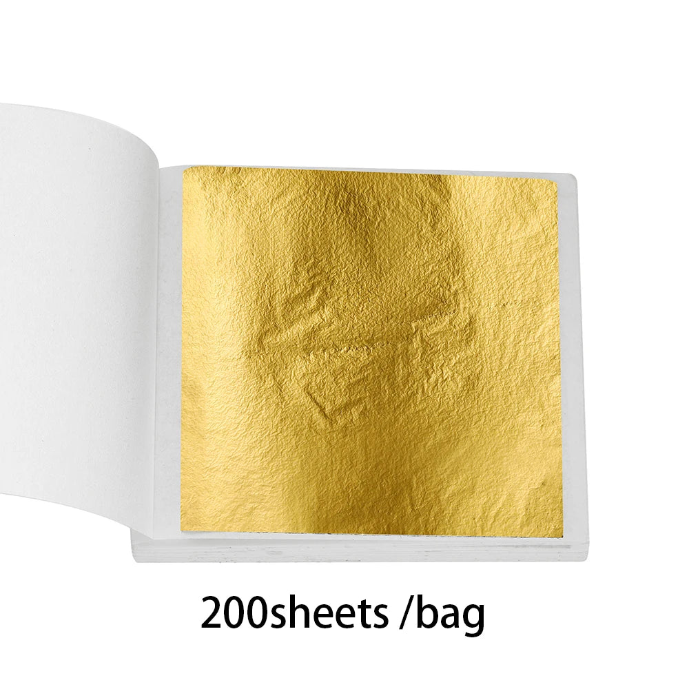 100–200 Sheets Imitation Gold Foil Paper
