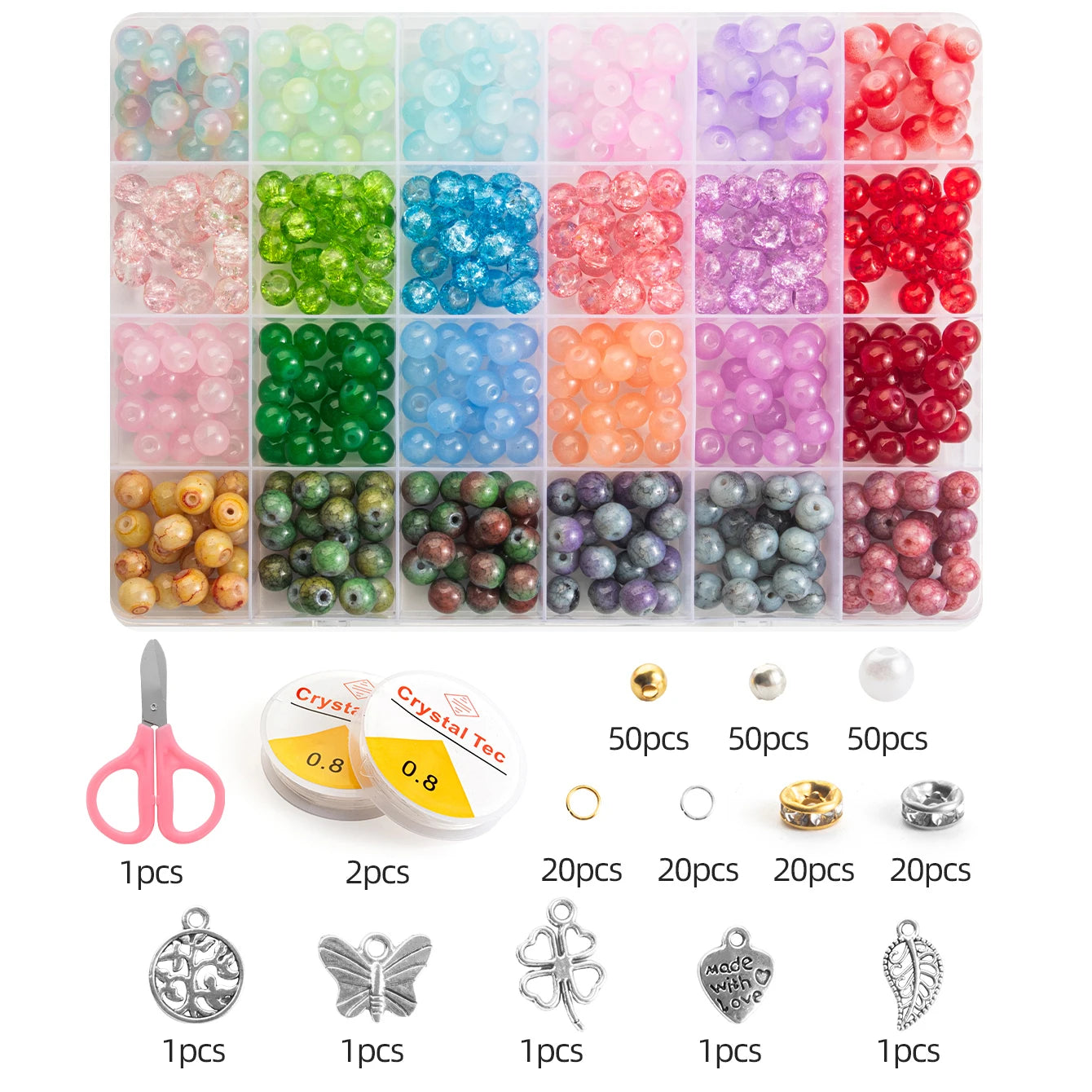 Glass Beads Bracelet Making Kit