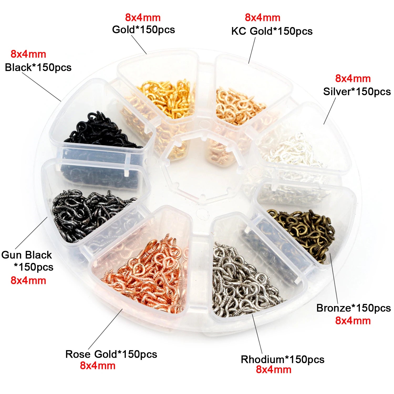 Jump Rings Set (3–10mm, 8 Colors) for Jewelry Making