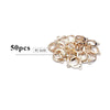 50pcs Hypoallergenic Brass Lever Back Earring Hooks – Round Ear Wires with Open Loop for Jewelry Making & Earring Design