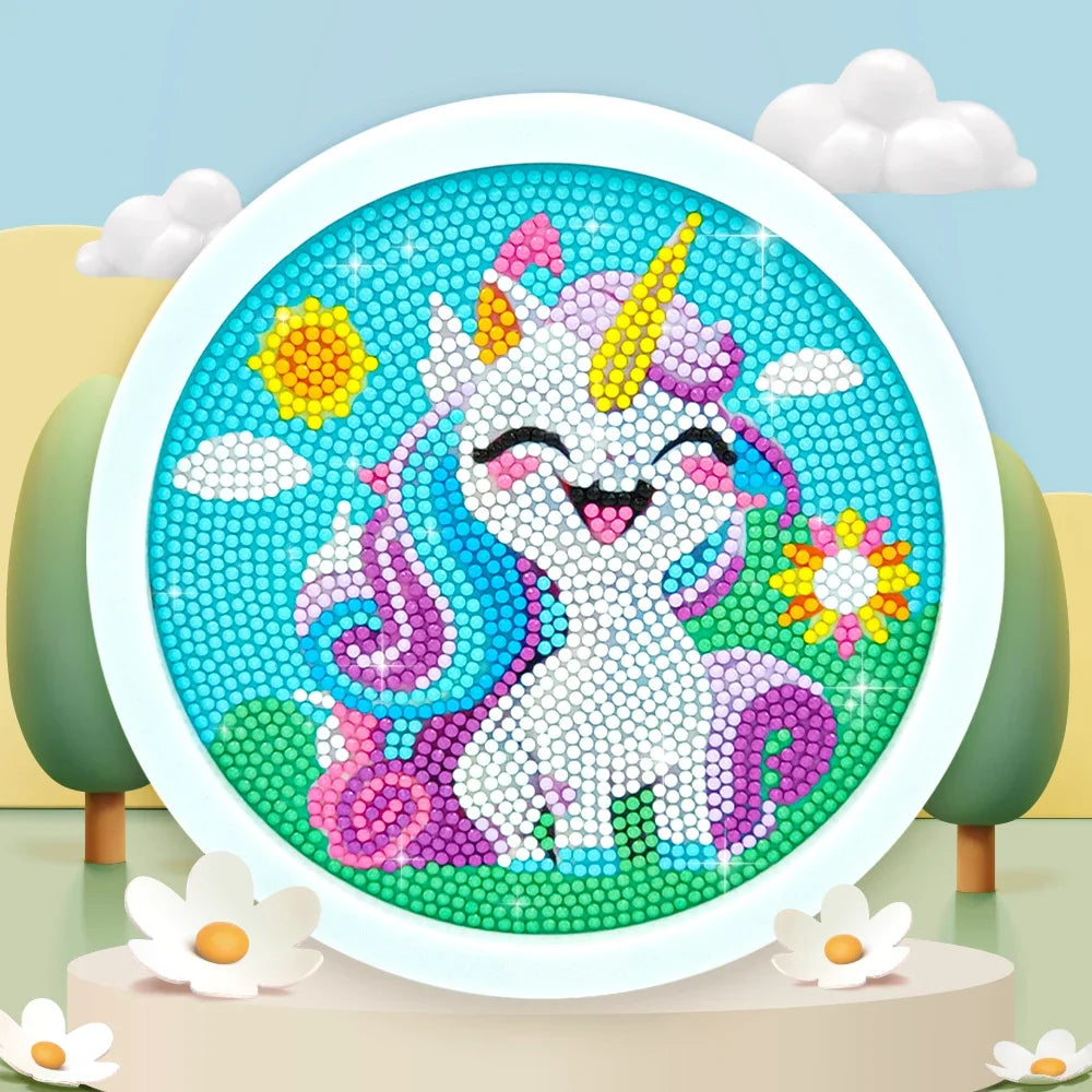 5D DIY Unicorn Diamond Painting Kit with Frame