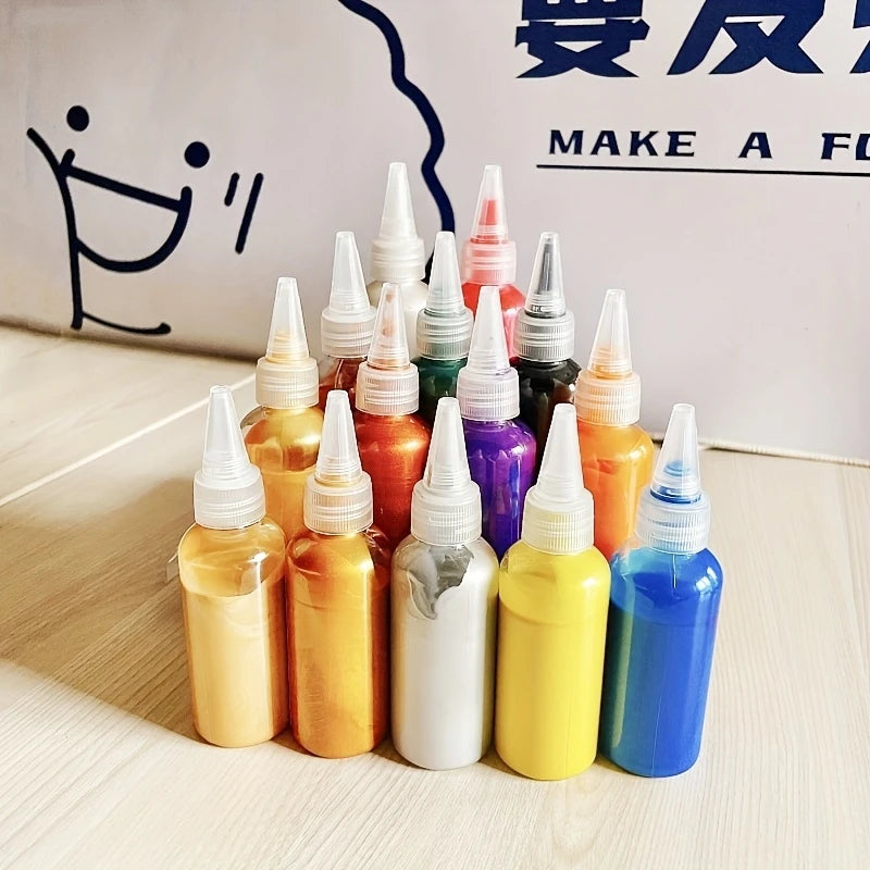 60ml Metallic Acrylic Paint Pigments