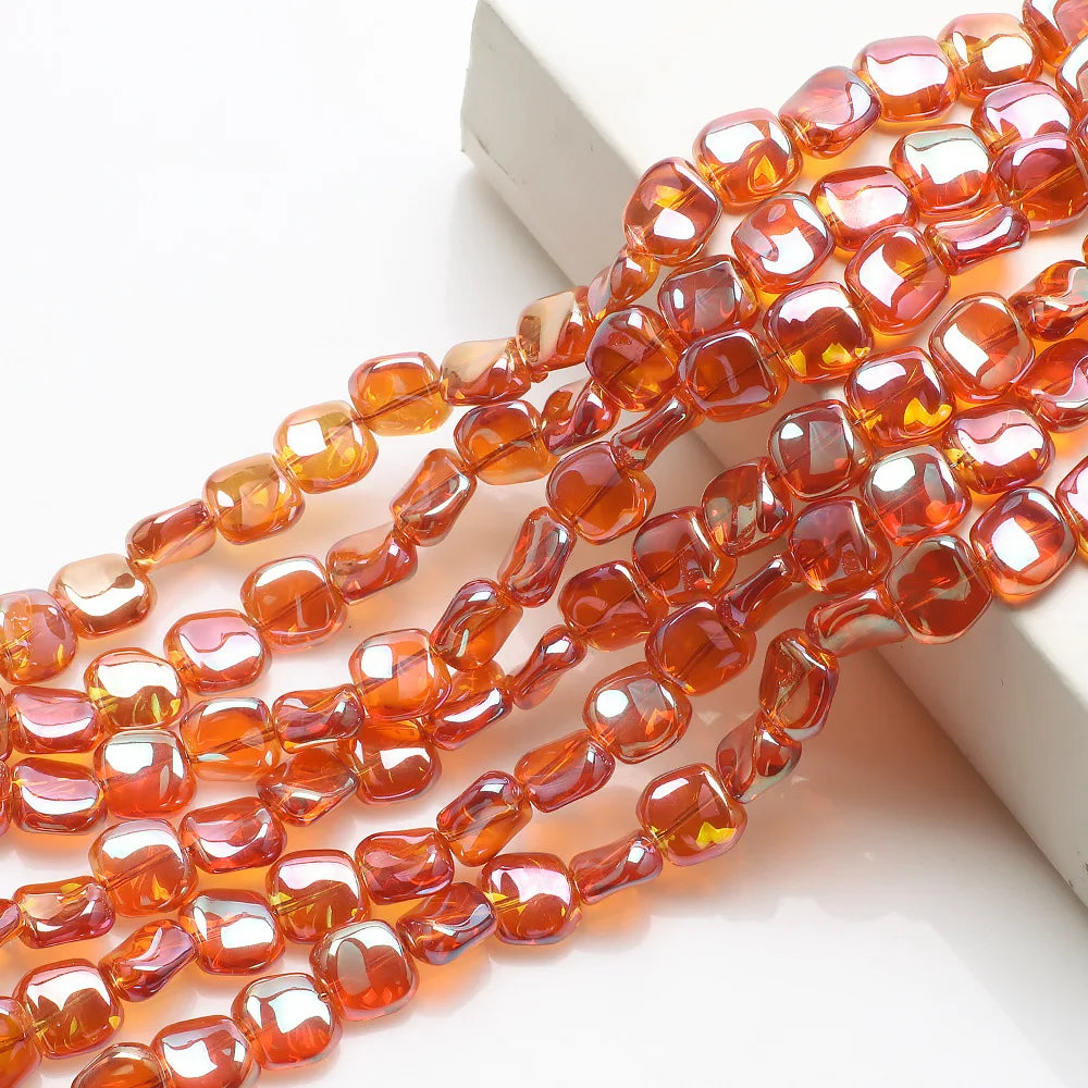 20pcs 11mm Irregular Lampwork Glass Beads