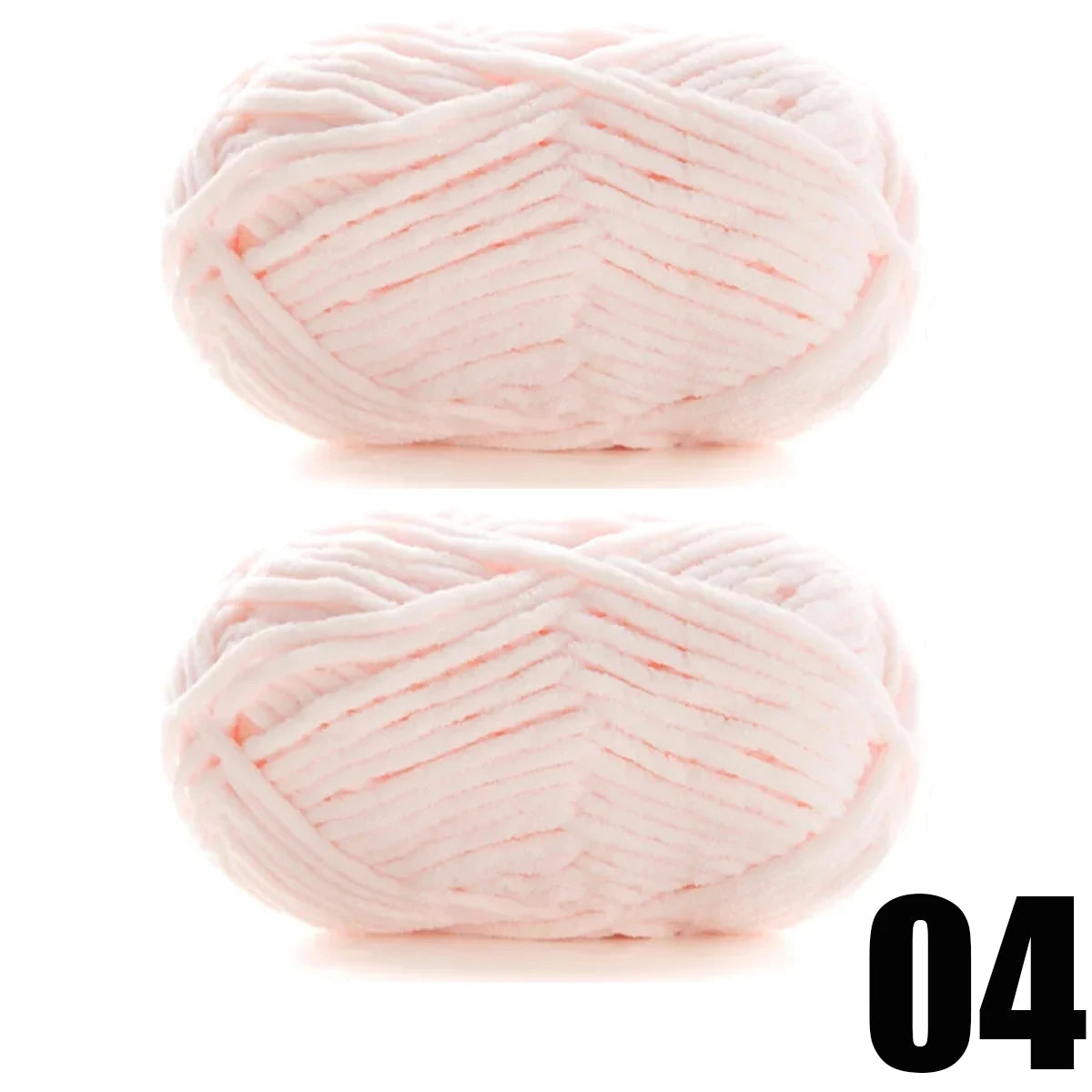 2pcs x 50g Soft Chenille Velvet Yarn