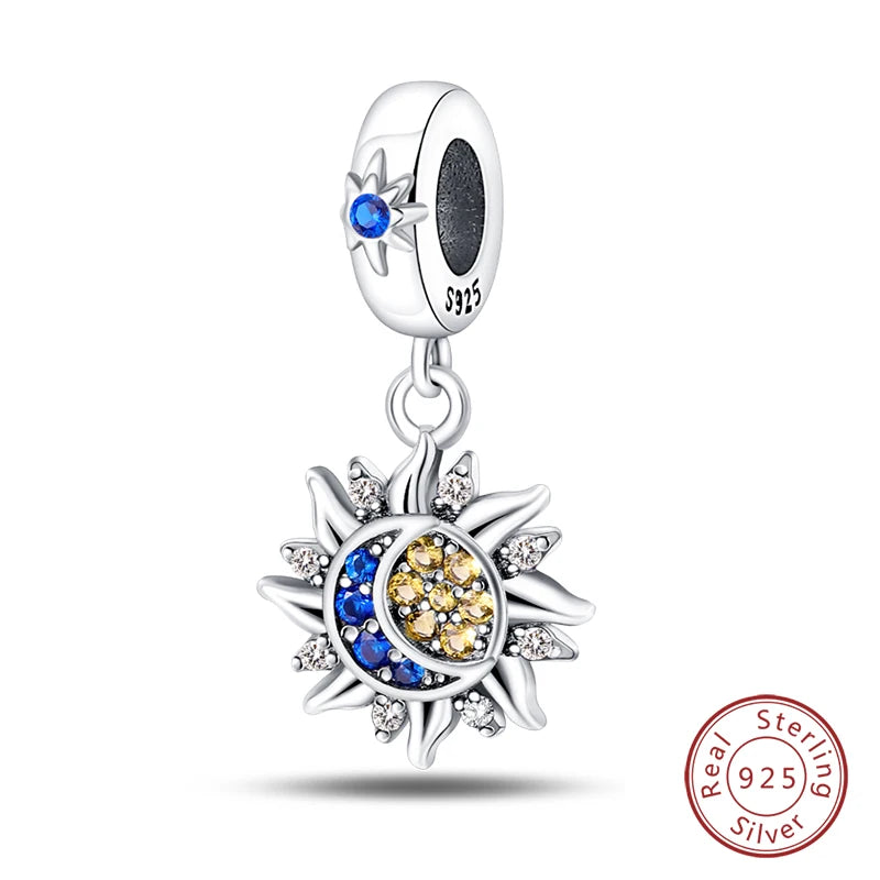 S925 Silver Luminous Firefly & Star Charms (3mm)