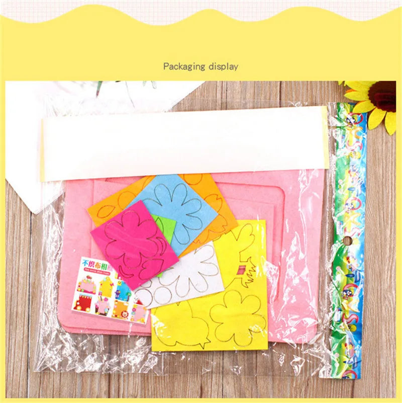 3pcs DIY Cartoon Animal Photo Frame Craft Set