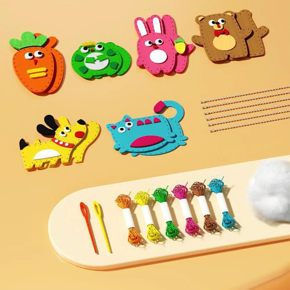 Kids DIY Felt Animal Sewing Craft Kit