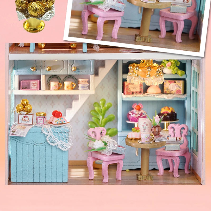 DIY Mini Wooden Dollhouse Kit