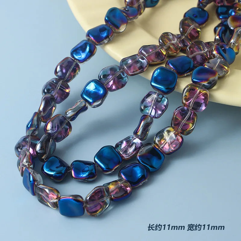 20pcs 11mm Irregular Lampwork Glass Beads