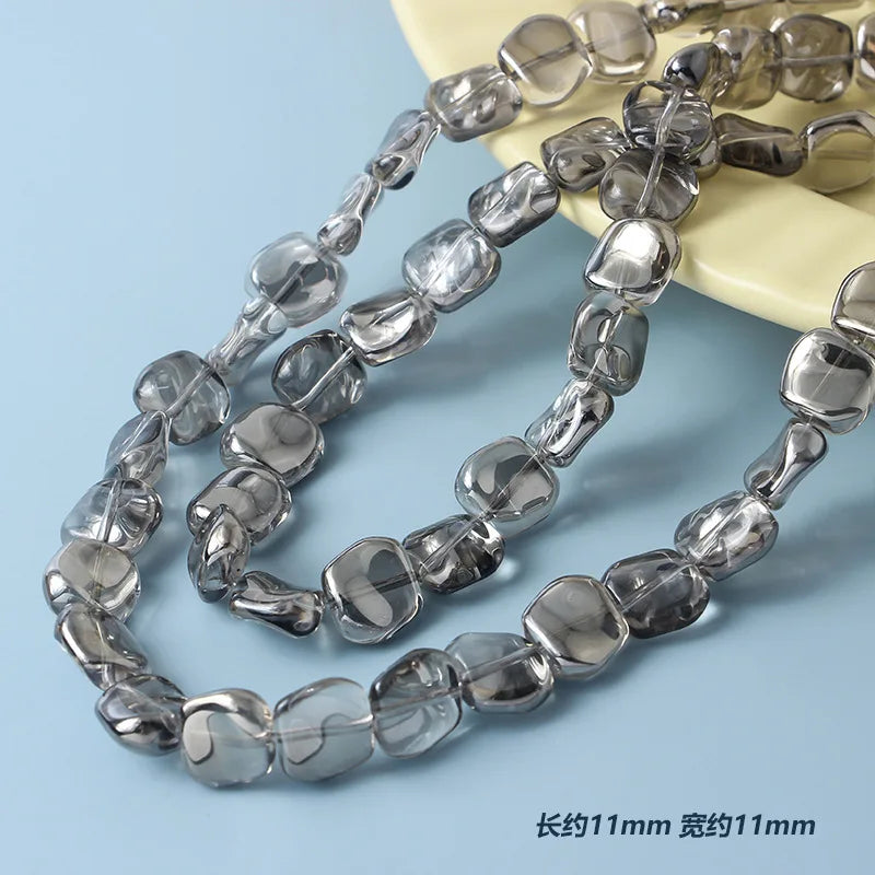 20pcs 11mm Irregular Lampwork Glass Beads