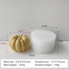 3D Pumpkin Silicone Mold – DIY Aroma Candle, Plaster Ornament & Chocolate Candy Mold for Halloween Decorations