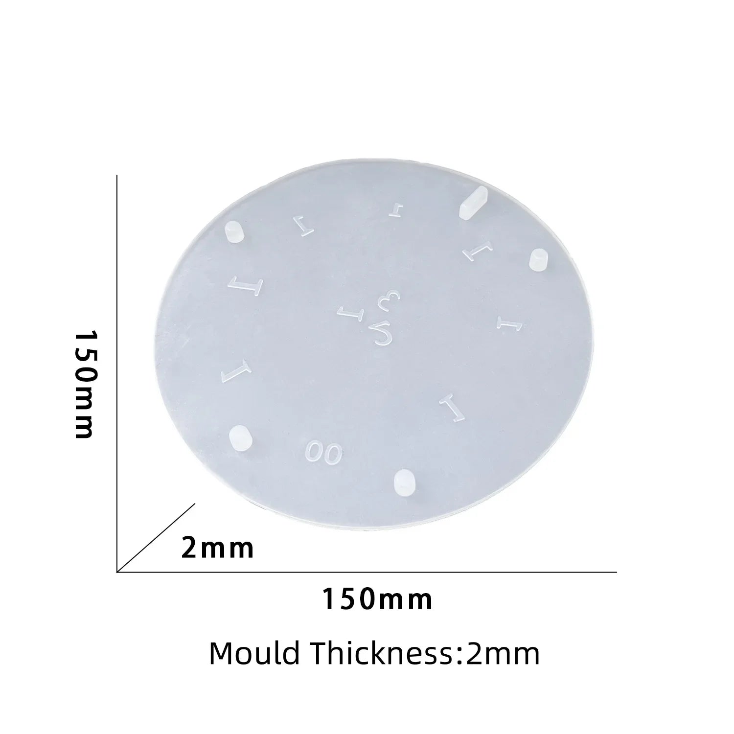 7-Piece Polyhedron Dice Silicone Mold