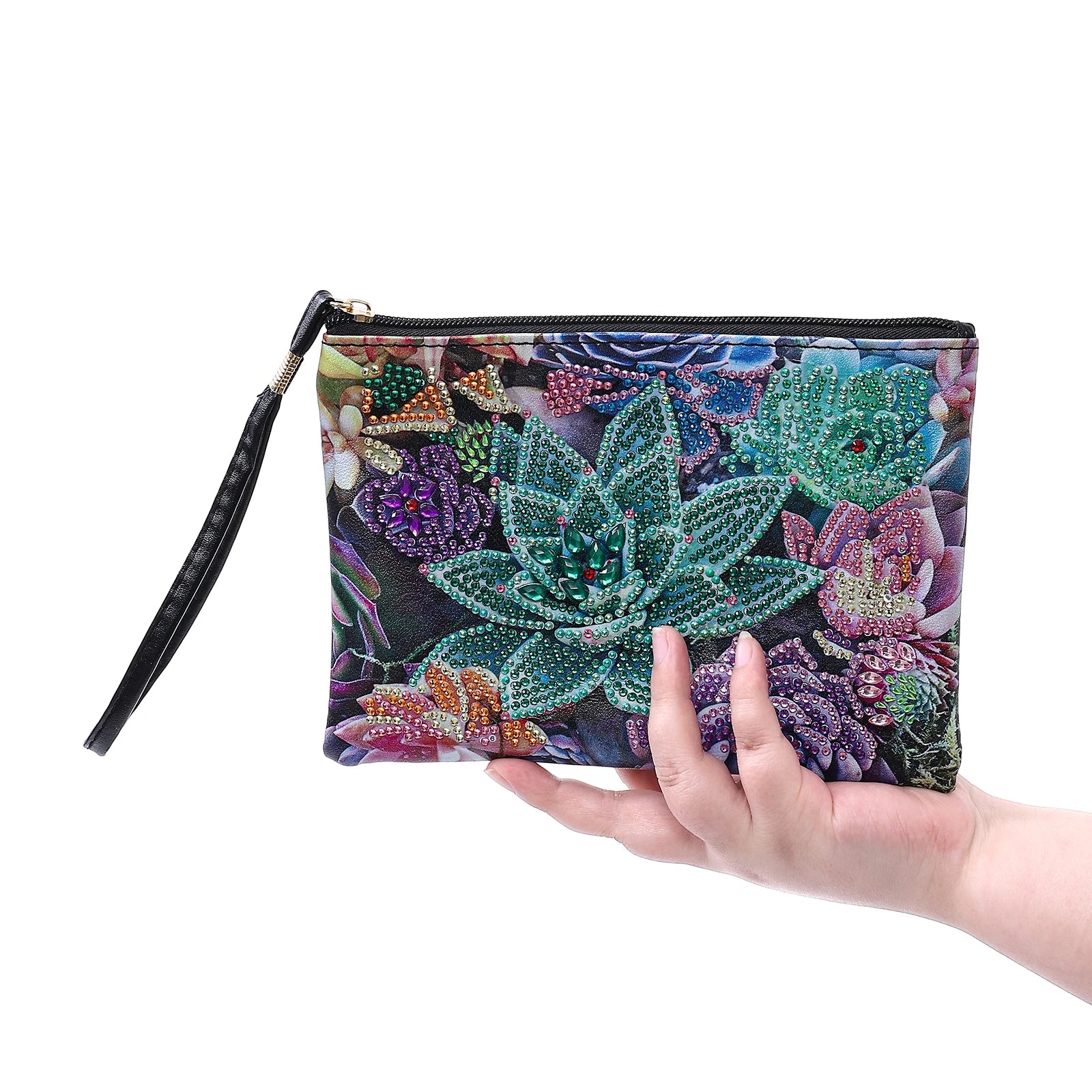 DIY Mandala Diamond Painting PU Leather Purse