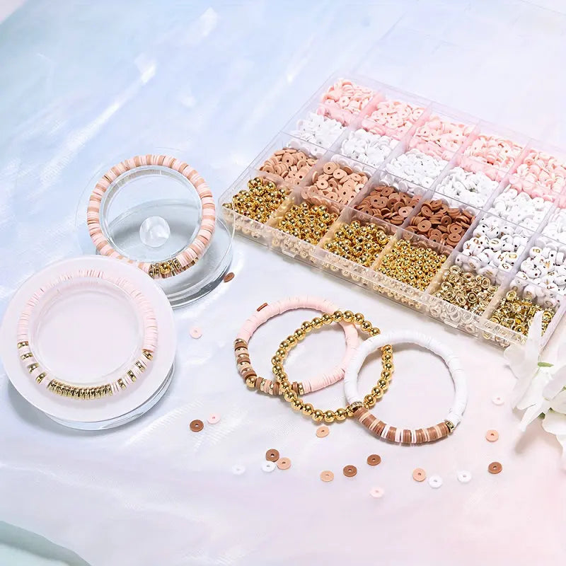 DIY Clay Beads Bracelet Making Kit