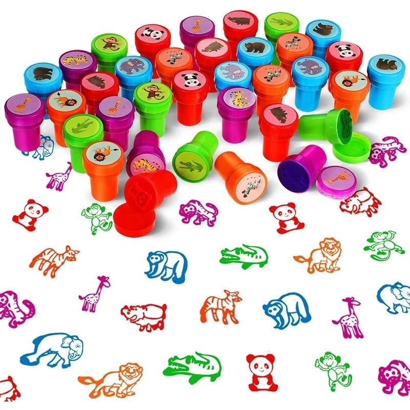 10pcs Assorted Self-Inking Stamps for Kids