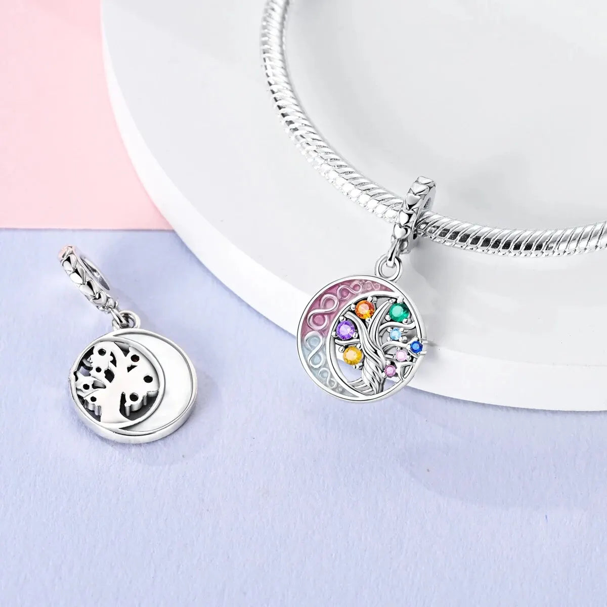 MULA 1PC Silver Plated Charms