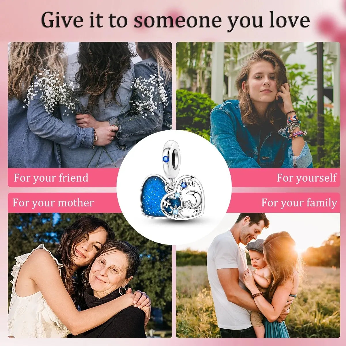 MULA 1PC Silver Plated Charms