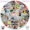 50/100pcs Cartoon Snarky MEME Stickers – Aesthetic Decals for Phone, Skateboard, Laptop & More