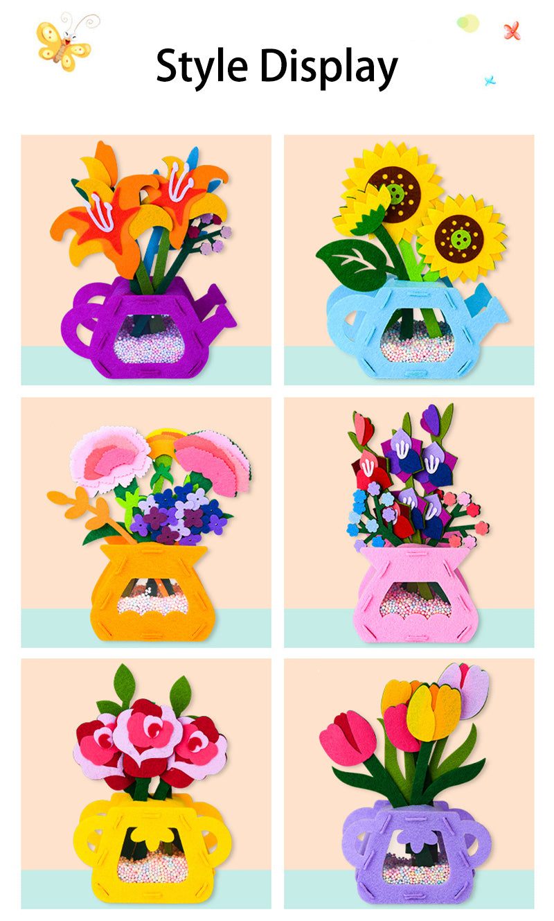 DIY Montessori Flower Toy Craft Set
