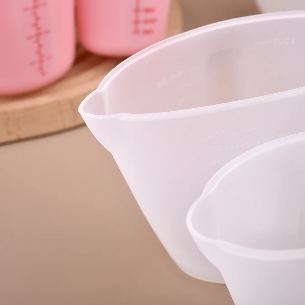 125/250/500ml Silicone Measuring Cups with Scale